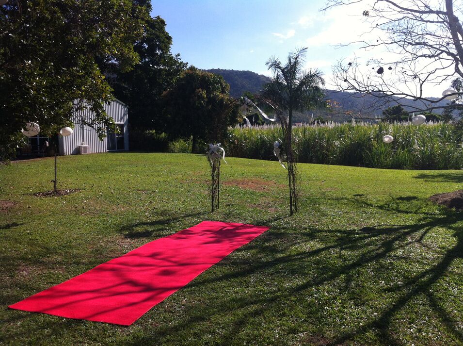 Red Carpet and Small Arch