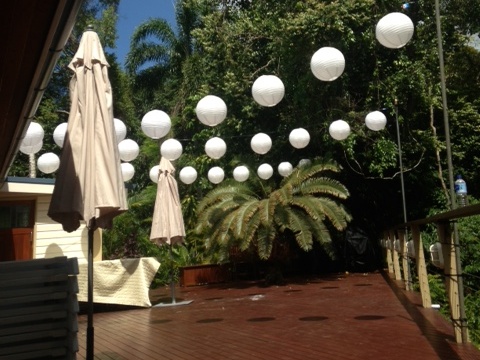 Rice Ball Lanterns and Umbrellas