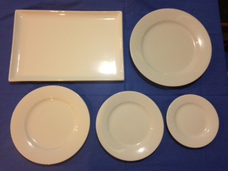 Large Platter and Plates